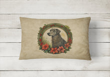 Load image into Gallery viewer, Scottish Deerhound Christmas Flowers Throw Pillow