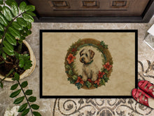 Load image into Gallery viewer, Sealyham Terrier Christmas Flowers Doormat-24x36 Indoor / Outdoor Rug | Made in USA