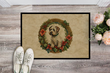 Load image into Gallery viewer, Sealyham Terrier Christmas Flowers Doormat