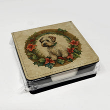 Load image into Gallery viewer, Sealyham Terrier Christmas Flowers PU Leather Note Paper Holder