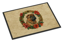 Load image into Gallery viewer, Shar Pei Christmas Flowers Doormat