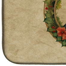 Load image into Gallery viewer, Silky Terrier Christmas Flowers Dish Drying Mat