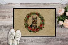 Load image into Gallery viewer, Silky Terrier Christmas Flowers Doormat-24x36 Indoor / Outdoor Rug | Made in USA