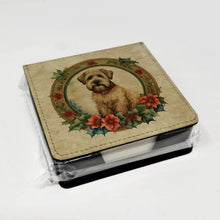 Load image into Gallery viewer, Wheaten Terrier Christmas Flowers PU Leather Note Paper Holder