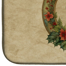 Load image into Gallery viewer, Tibetan Terrier Christmas Flowers Dish Drying Mat
