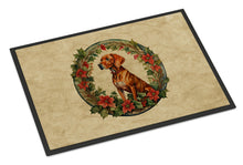 Load image into Gallery viewer, Vizsla Christmas Flowers Doormat-24x36 Indoor / Outdoor Rug | Made in USA