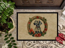 Load image into Gallery viewer, Weimaraner Christmas Flowers Doormat