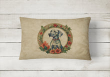 Load image into Gallery viewer, Weimaraner Christmas Flowers Throw Pillow