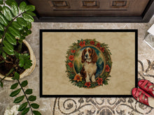Load image into Gallery viewer, Welsh Springer Spaniel Christmas Flowers Doormat - 18X27 Indoor / Outdoor Rug | Made in USA