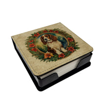 Load image into Gallery viewer, Welsh Springer Spaniel Christmas Flowers PU Leather Note Paper Holder