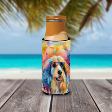 Load image into Gallery viewer, Afghan Hound Hippie Dawg Slim Can Huggers – Fun, Functional Drink Coolers for Every Occasion