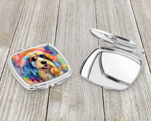Load image into Gallery viewer, Afghan Hound Hippie Dawg Compact Mirror – Stylish Purse Mirror with Artistic Covers