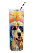 Load image into Gallery viewer, Afghan Hound Hippie Dawg Stainless Steel Skinny Tumbler