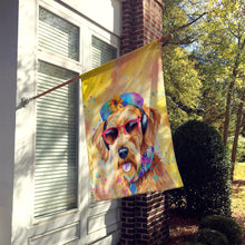 Load image into Gallery viewer, Airedale Terrier Hippie Dawg House Flag