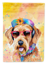 Load image into Gallery viewer, Airedale Terrier Hippie Dawg House Flag