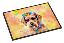 Load image into Gallery viewer, Airedale Terrier Hippie Dawg Doormat - 24x36 Decorative Floor Mat – Indoor/Outdoor Rug with Artistic Flair