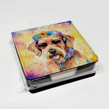 Load image into Gallery viewer, Airedale Terrier Hippie Dawg PU Leather Note Paper Holder