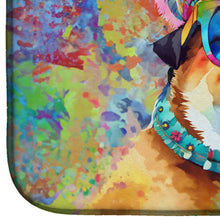 Load image into Gallery viewer, Akita Hippie Dawg Dish Drying Mat