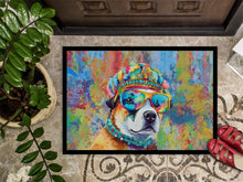 Load image into Gallery viewer, Akita Hippie Dawg Doormat - 24x36 Decorative Floor Mat – Indoor/Outdoor Rug with Artistic Flair