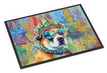 Load image into Gallery viewer, Akita Hippie Dawg Doormat - 24x36 Decorative Floor Mat – Indoor/Outdoor Rug with Artistic Flair