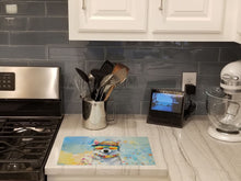 Load image into Gallery viewer, Alaskan Klee Kai Hippie Dawg Glass Cutting Boards – Durable, Decorative Kitchen Art Large