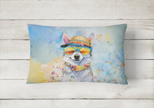 Load image into Gallery viewer, Alaskan Klee Kai Hippie Dawg Fabric Decorative Pillow