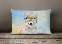 Load image into Gallery viewer, Alaskan Klee Kai Hippie Dawg Fabric Decorative Pillow