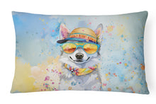 Load image into Gallery viewer, Alaskan Klee Kai Hippie Dawg Fabric Decorative Pillow