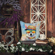 Load image into Gallery viewer, Alaskan Klee Kai Hippie Dawg Throw Pillow - 14x14 Decorative Pillow – Art for Your Home &amp; Patio