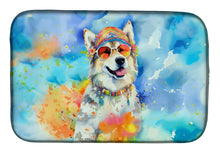 Load image into Gallery viewer, Alaskan Malamute Hippie Dawg Dish Drying Mat