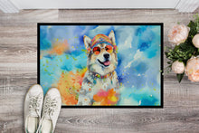 Load image into Gallery viewer, Alaskan Malamute Hippie Dawg Doormat - 24x36 Decorative Floor Mat – Indoor/Outdoor Rug with Artistic Flair