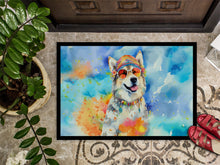 Load image into Gallery viewer, Alaskan Malamute Hippie Dawg Doormat - 24x36 Decorative Floor Mat – Indoor/Outdoor Rug with Artistic Flair
