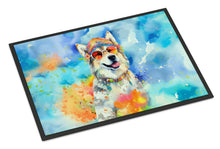 Load image into Gallery viewer, Alaskan Malamute Hippie Dawg Doormat - 24x36 Decorative Floor Mat – Indoor/Outdoor Rug with Artistic Flair