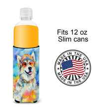 Load image into Gallery viewer, Alaskan Malamute Hippie Dawg Slim Can Huggers – Fun, Functional Drink Coolers for Every Occasion