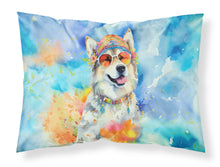 Load image into Gallery viewer, Alaskan Malamute Hippie Dawg Standard Pillowcase – Artistic Decorative Front, White Back