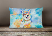 Load image into Gallery viewer, Alaskan Malamute Hippie Dawg Fabric Decorative Pillow