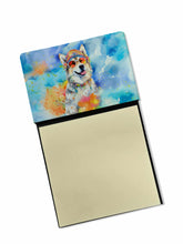 Load image into Gallery viewer, Alaskan Malamute Hippie Dawg Sticky Note Holder- Refiilable Desk Accessory Note Pad