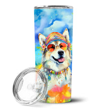 Load image into Gallery viewer, Alaskan Malamute Hippie Dawg Stainless Steel Skinny Tumbler