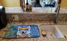 Load image into Gallery viewer, American Eskimo Hippie Dawg Dish Drying Mat