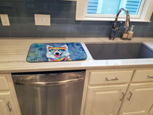 Load image into Gallery viewer, American Eskimo Hippie Dawg Dish Drying Mat