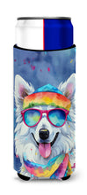 Load image into Gallery viewer, American Eskimo Hippie Dawg Slim Can Huggers – Fun, Functional Drink Coolers for Every Occasion