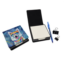 Load image into Gallery viewer, American Eskimo Hippie Dawg PU Leather Note Paper Holder