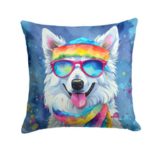 Load image into Gallery viewer, American Eskimo Hippie Dawg Fabric Decorative Pillow