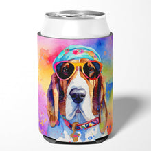 Load image into Gallery viewer, Basset Hound Hippie Dawg Can or Bottle Hugger
