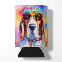 Load image into Gallery viewer, Basset Hound Hippie Dawg Can or Bottle Hugger