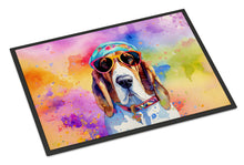 Load image into Gallery viewer, Basset Hound Hippie Dawg Doormat