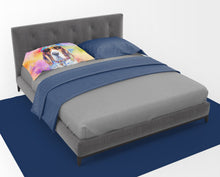 Load image into Gallery viewer, Basset Hound Hippie Dawg Standard Pillowcase – Artistic Decorative Front, White Back