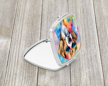 Load image into Gallery viewer, Beagle Hippie Dawg Compact Mirror – Stylish Purse Mirror with Artistic Covers