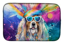Load image into Gallery viewer, Bearded Collie Hippie Dawg Dish Drying Mat