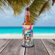 Load image into Gallery viewer, Bearded Collie Hippie Dawg Slim Can Huggers – Fun, Functional Drink Coolers for Every Occasion